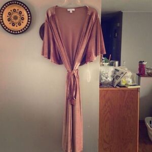 Velour wrap dress​